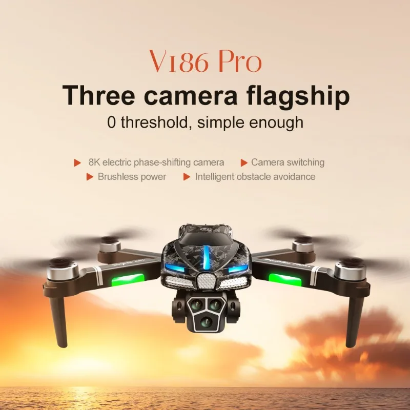 Drone Camera With Gimbal - Новый V186 Pro Drone Профессиональный бесщеточный