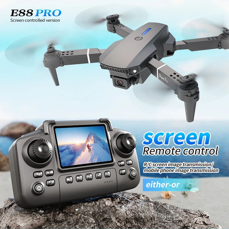 Drone Camera Mount - Профессиональный дрон E88 PRO с экраном