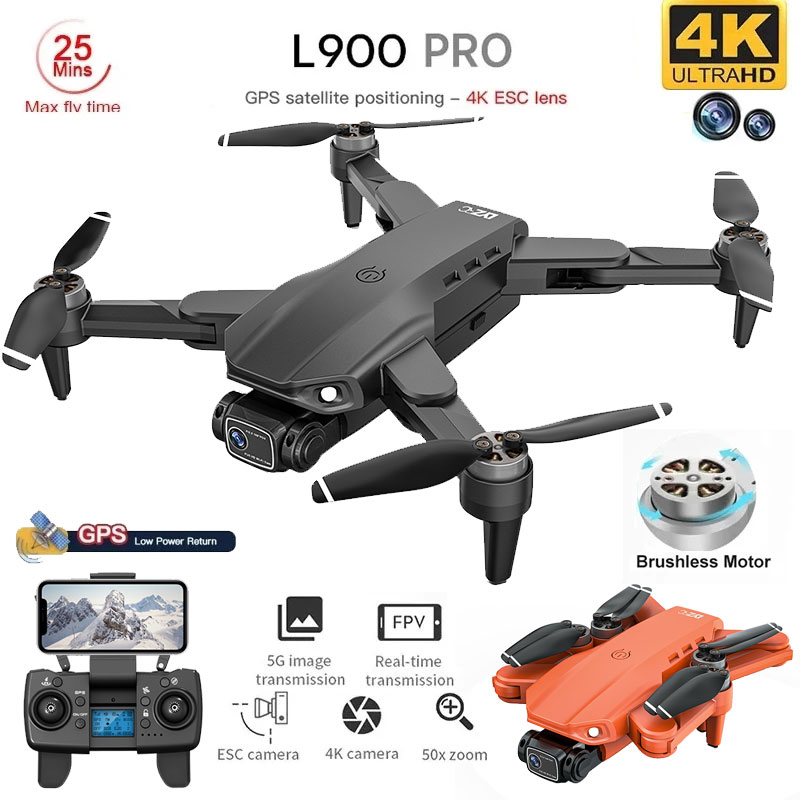 Drone Camera Professional - Квадрокоптер L900 Pro складной с GPS