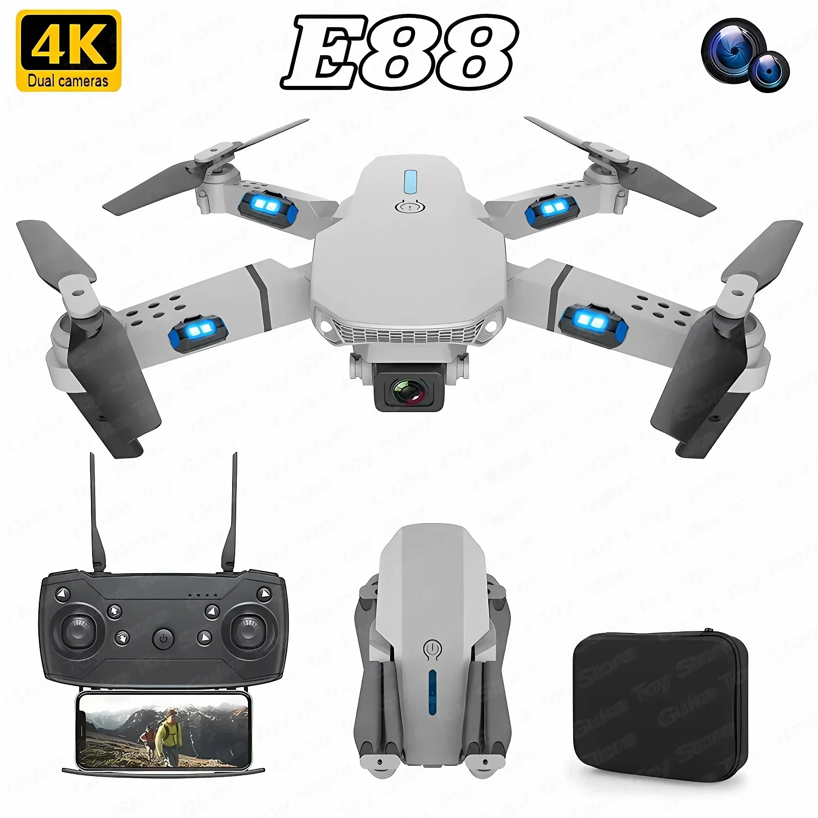 Drone Camera Mount - E88 Pro WIFI FPV Дрон Широкоугольный