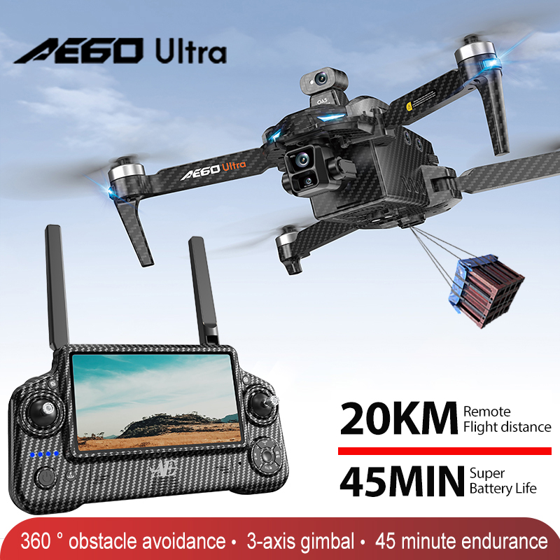 Drone Camera With Gimbal - AE60 GPS Дрон Профессиональная камера 8K