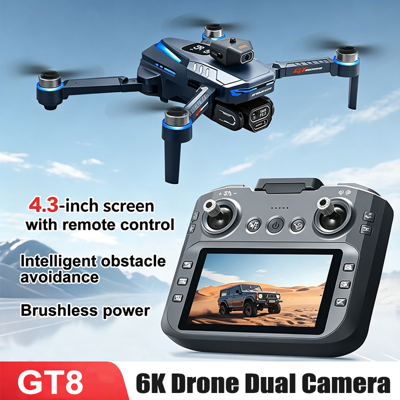 Drone Camera 4K - Дрон GT8 3.7V 1300mAh с 4.3-дюймовым