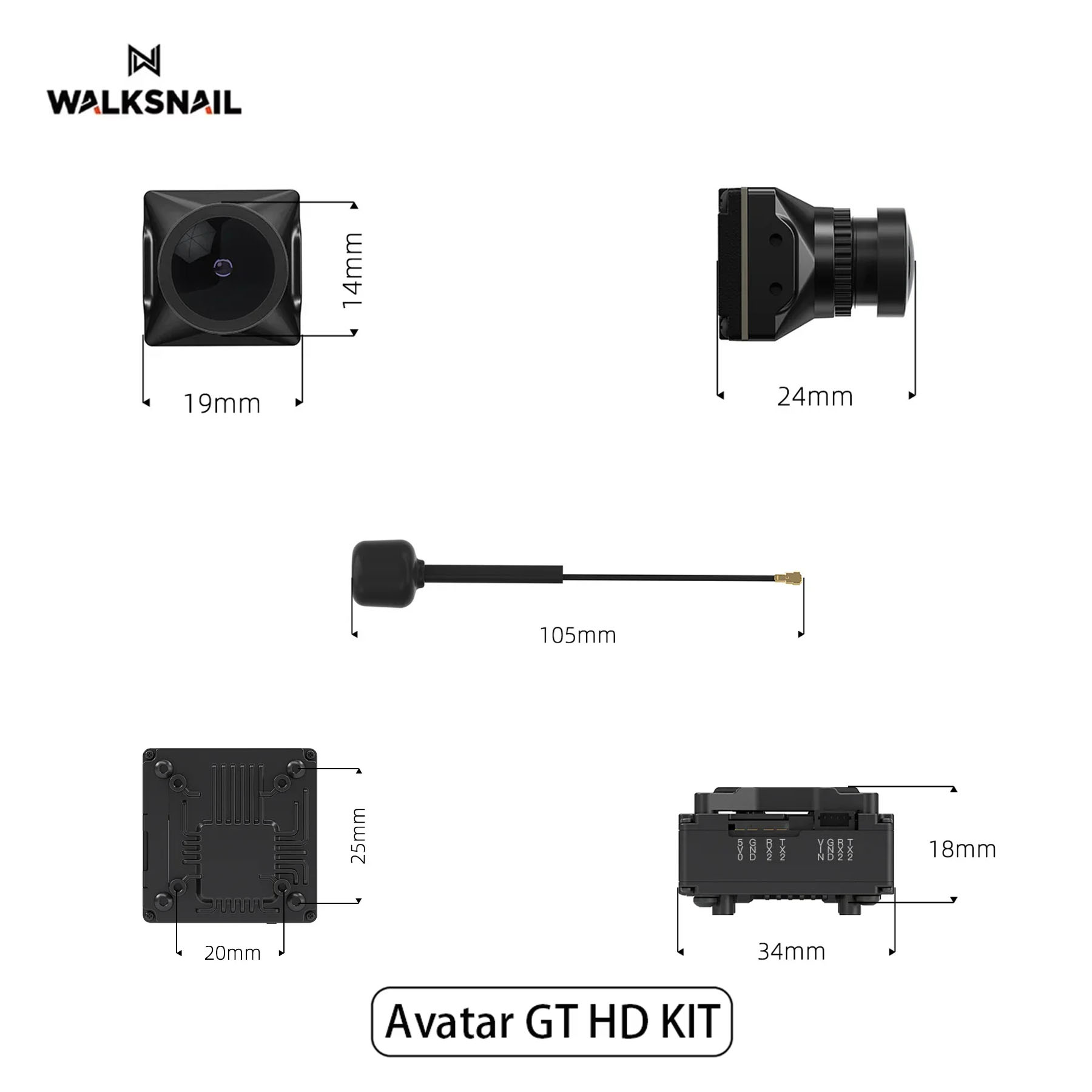 Walksnail Avatar GT HD KIT 2W  – обзор и цена Drone Camera Hd