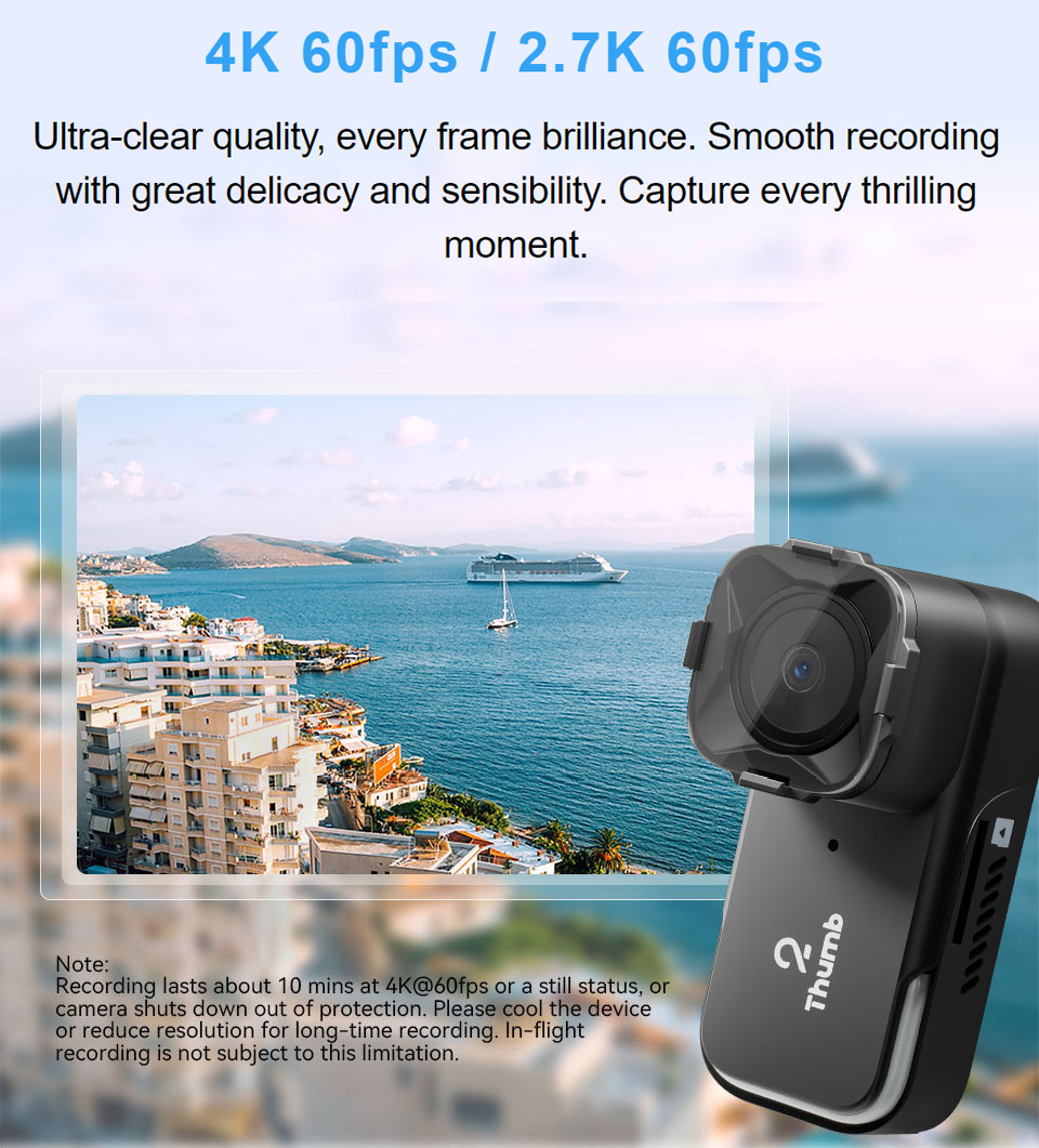 Новая версия RunCam Thumb 2 4K – обзор и цена Drone Camera Hd