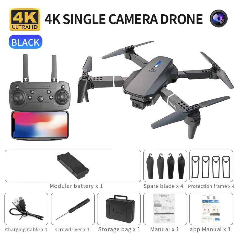 E88 ProИнтеллектуальный складн – обзор и цена Drone Camera Hd