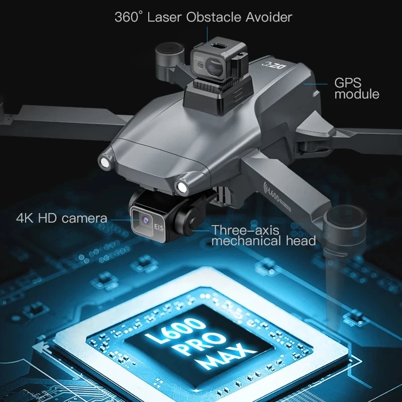 L600 PRO MAX GPS Дрон Професси – обзор и цена Drone Camera With Gimbal