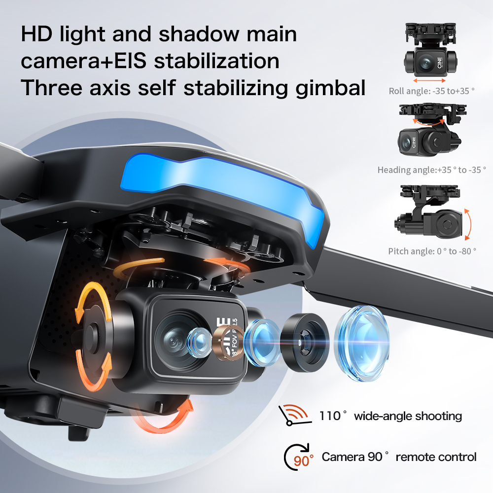 Новый дрон S-X1 MAX с GPS, 8K, – обзор и цена Drone Camera With Gimbal